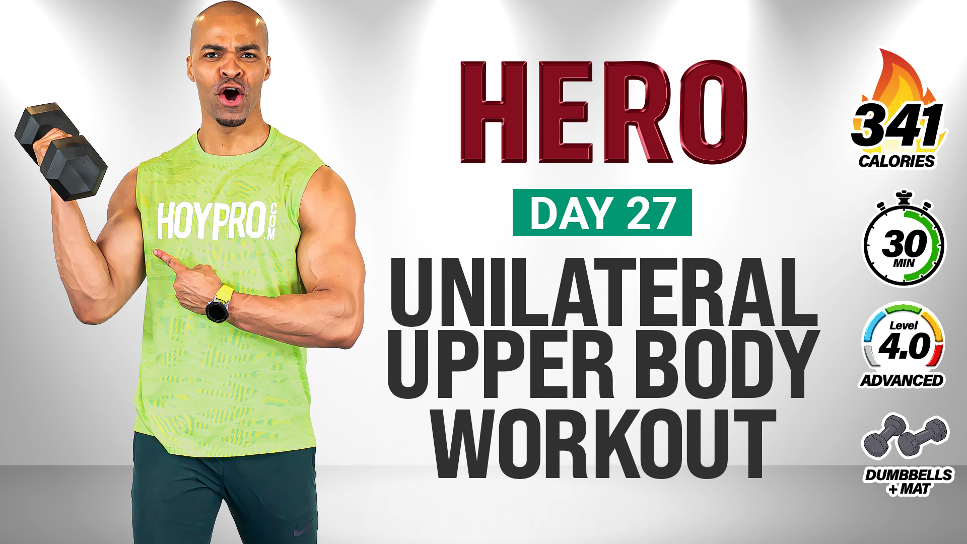 30 Minute Unilateral Upper Body Strength Workout - HERO #027