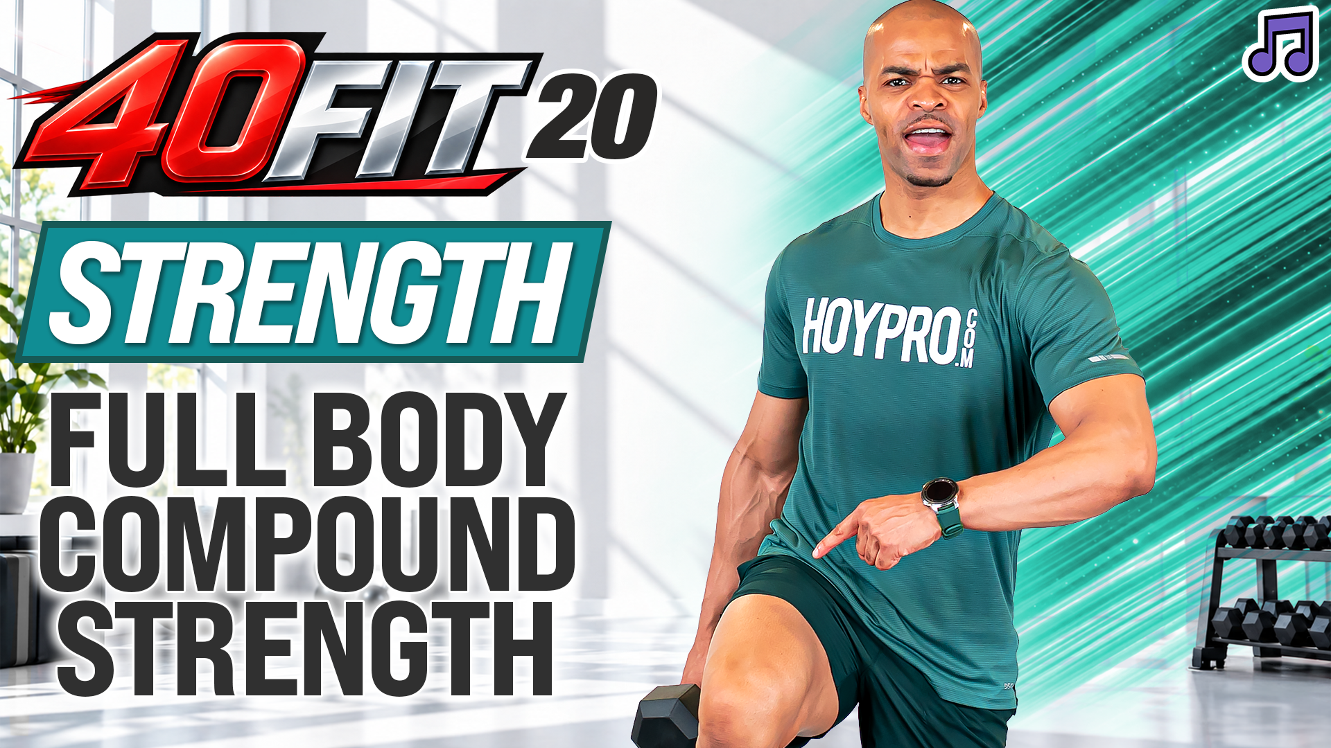 40 Minute Ful Body Compound ABAB Strength Workout - 40FIT #020 (Music)
