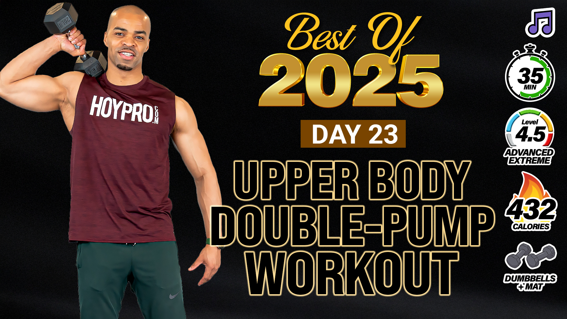35 Minute Upper Body Double-Pump - 2025 BEST #23 (Music)