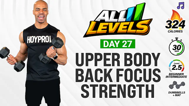 30 Minute Upper Body Back Focused Strength - ALL LEVELS #27