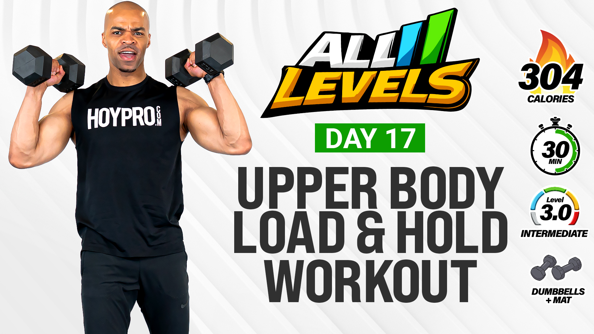 30 Minute Upper Body Load & Hold Strength Workout - ALL LEVELS #017