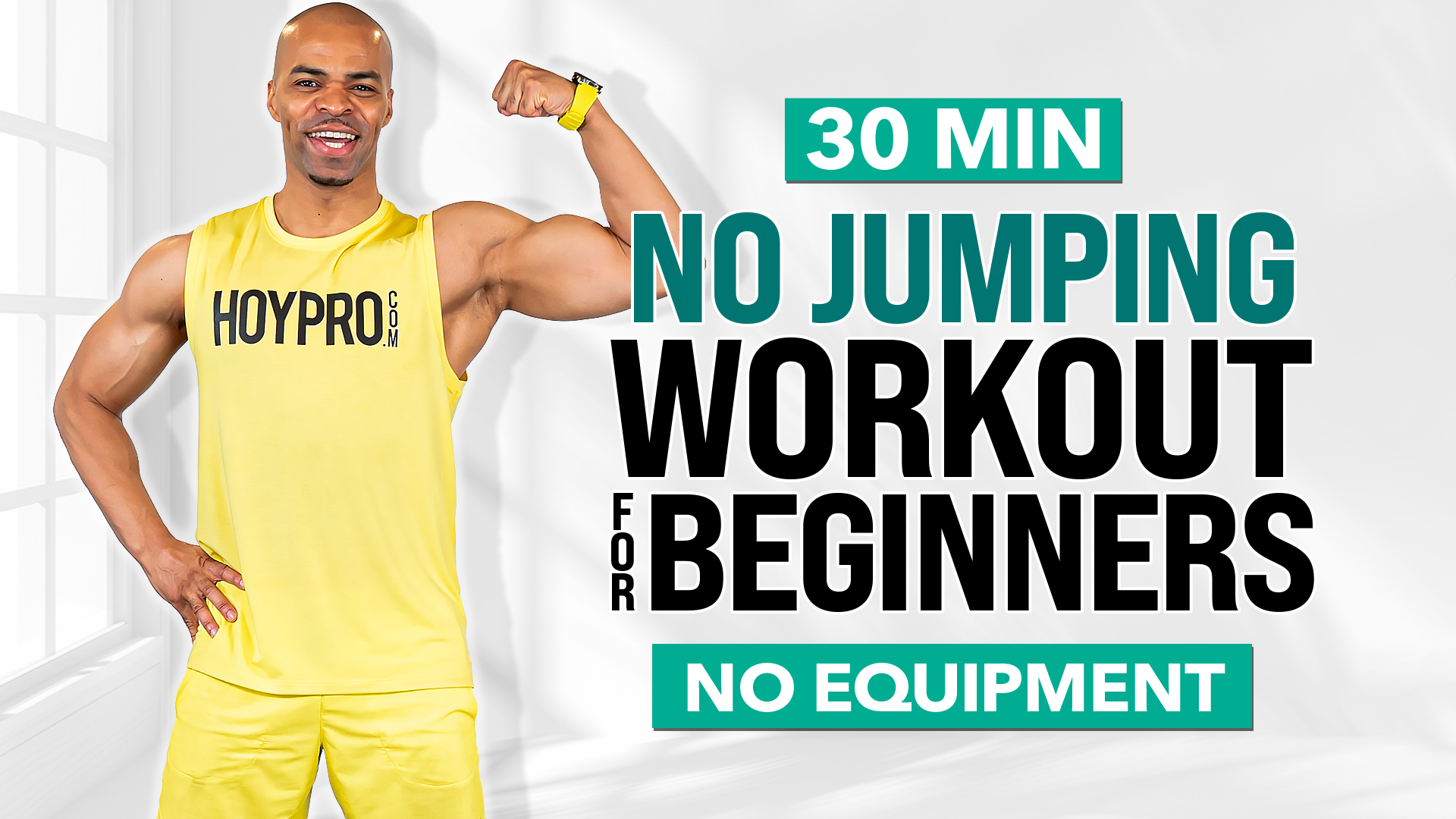 30 Minute Beginner No Jumping Workout (No Equipment  - No Push-Ups)
