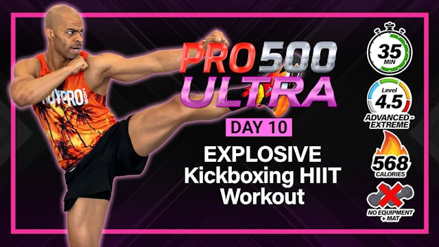 35 Minute EXPLOSIVE Kickboxing HIIT W...
