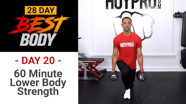 60 Minute Lower Body Strength & Plyo Workout - Best Body #20