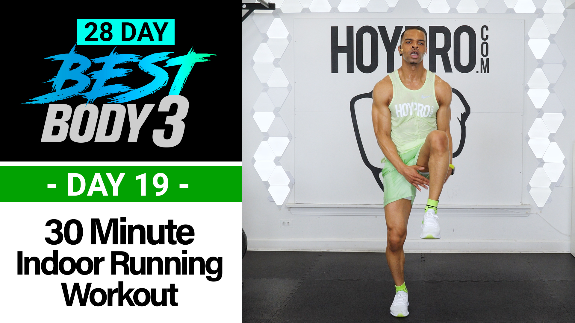 30 Minute Indoor Running Cardio Workout + Abs - Best Body 3 #19
