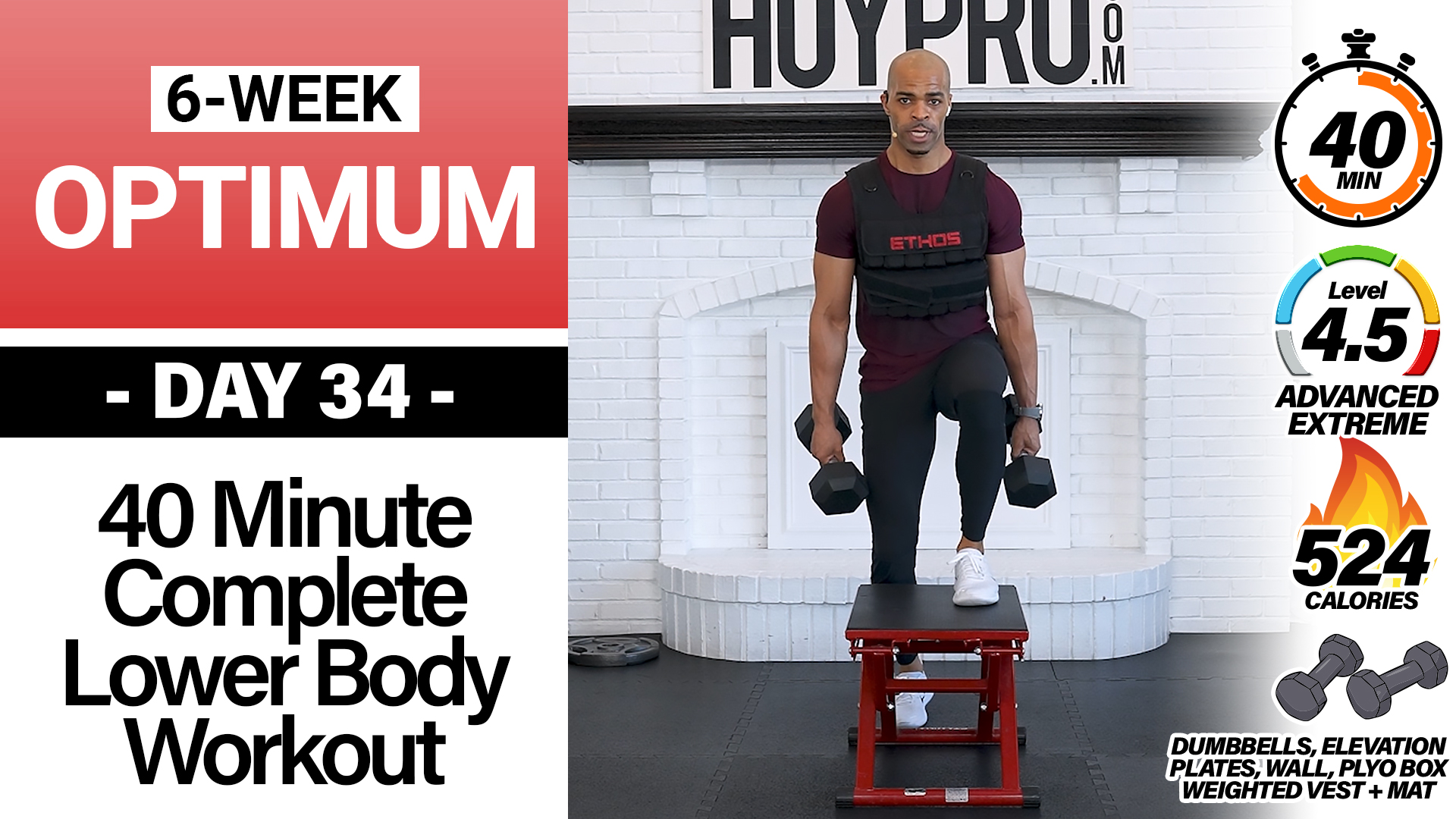 40 Minute Complete Lower Body Strength Workout - OPTIMUM 34