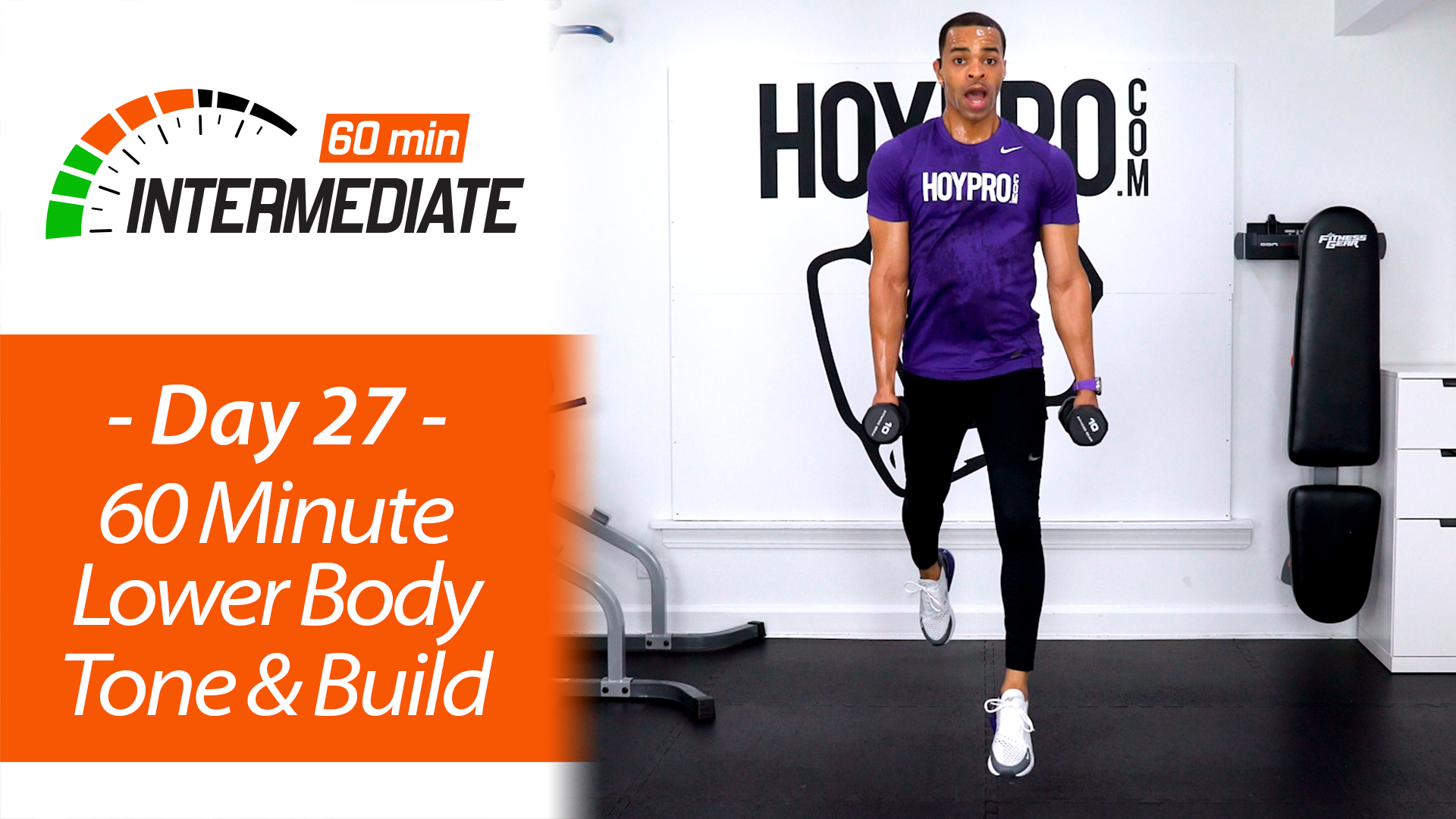 60 Minute Intermediate Lower Body Tone & Build Upgrades - Intermediate 60 #27