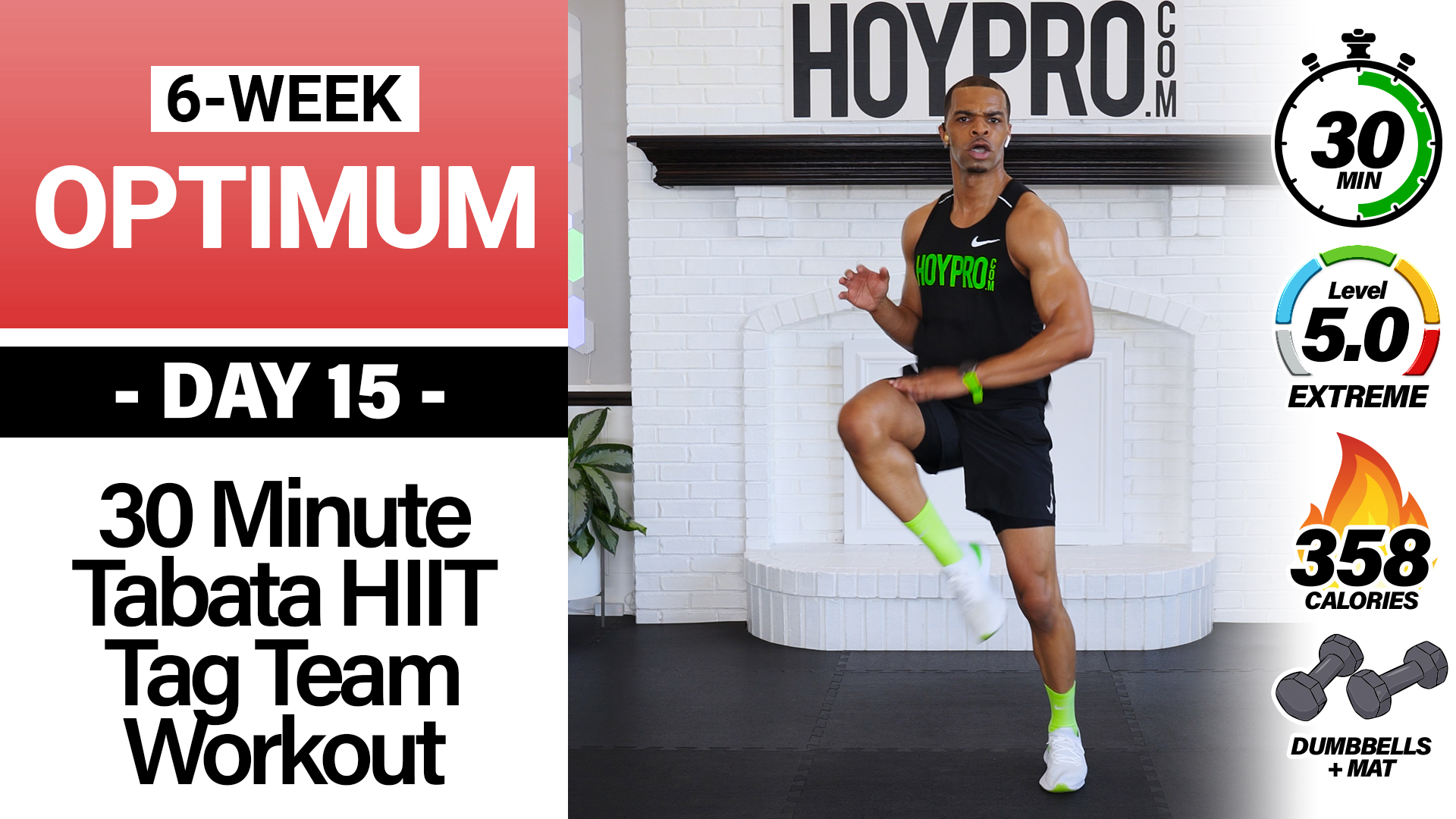 30 Minute Tabata HIIT Tag Team Workout - OPTIMUM #15