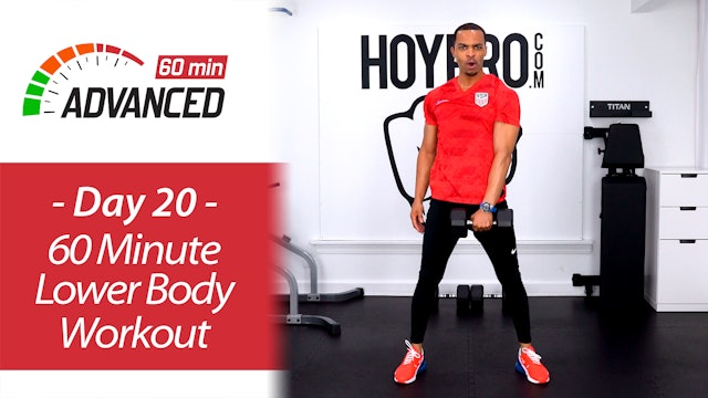 60 Minute Advanced Lower Body Workout - Advanced 60 #20