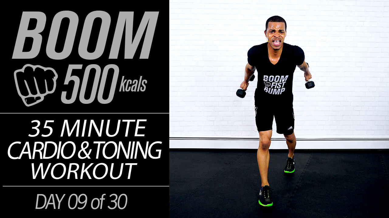 BOOM #09 - 35 Minute Cardio & Toning Workout