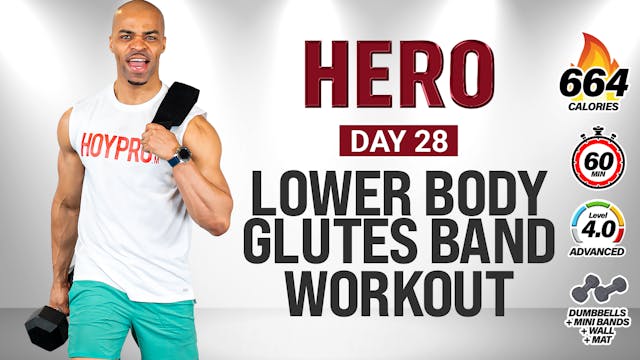 60 Minute Lower Body Glute Band Stren...