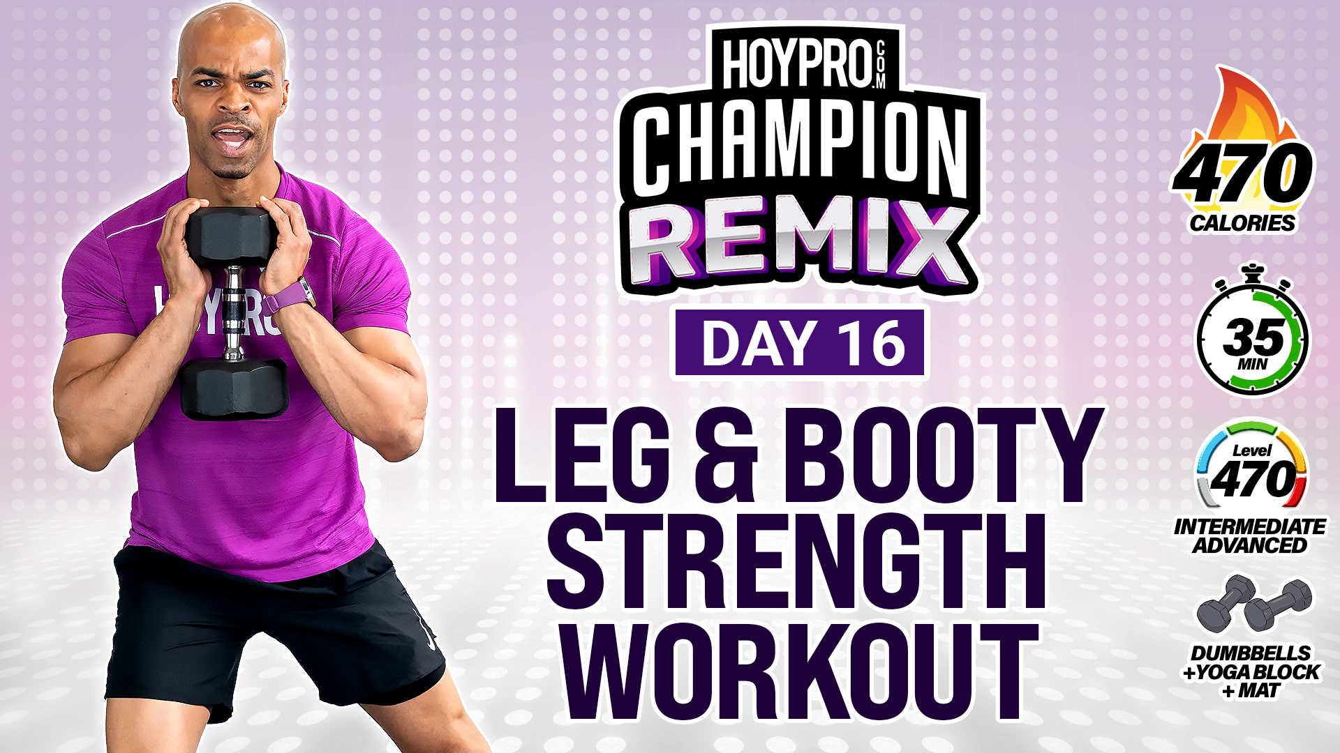35 Minute Lower Body Legs & Booty Workout - Champion REMIX #16