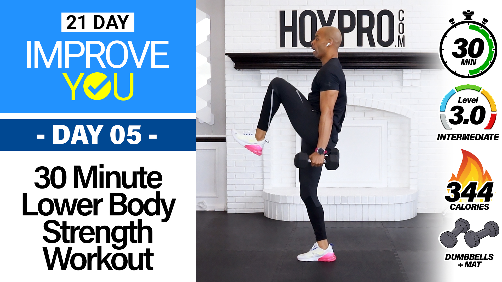 30 Minute Intermediate Hi Low Abs Strength Workout IMPROVE YOU