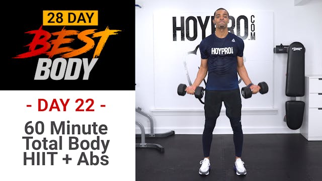 60 Minute Hybrid HIIT Workout + Abs W...