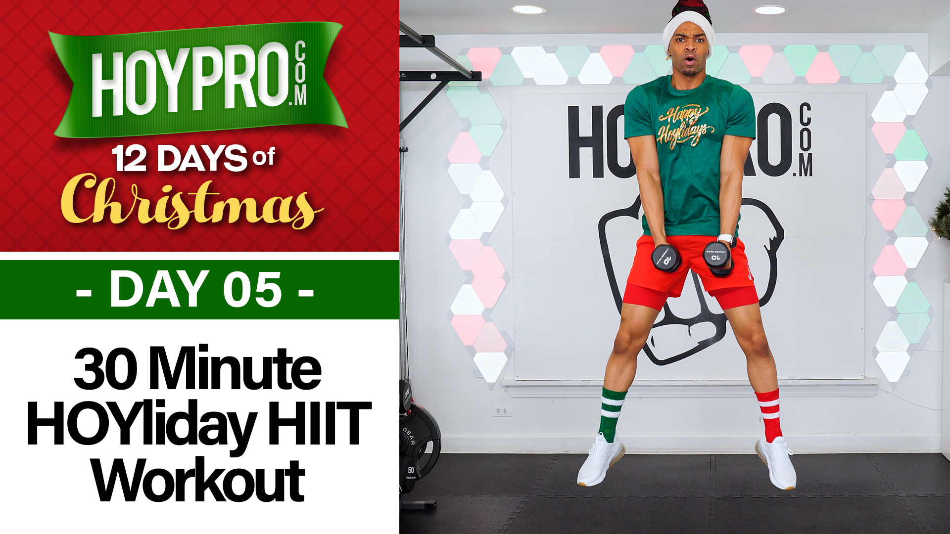 30 Minute Happy HOY-lidays Tabata Workout - 12 Days of Christmas #05