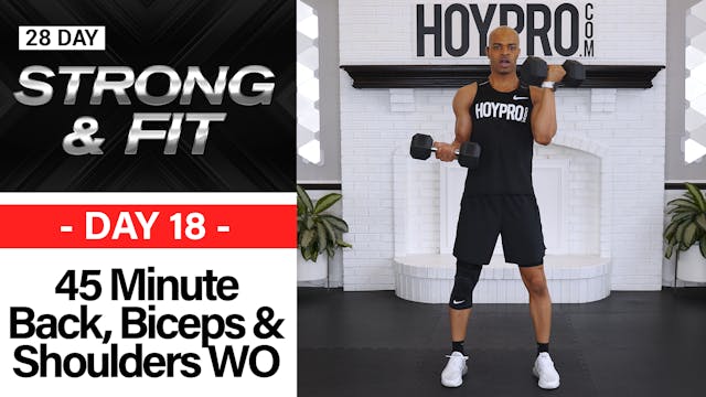 45 Minute Back, Biceps, Shoulders & A...