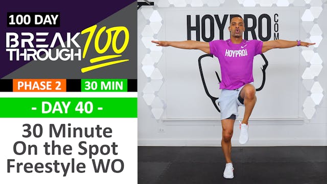 #40 - 30 Minute Pure Cardio Sweat Fest Workout - Breakthrough100