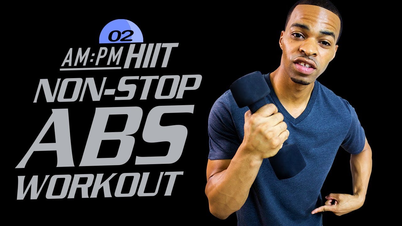 02PM 30 Minute Dumbbell + Bodyweight Abs Workout AM/PM