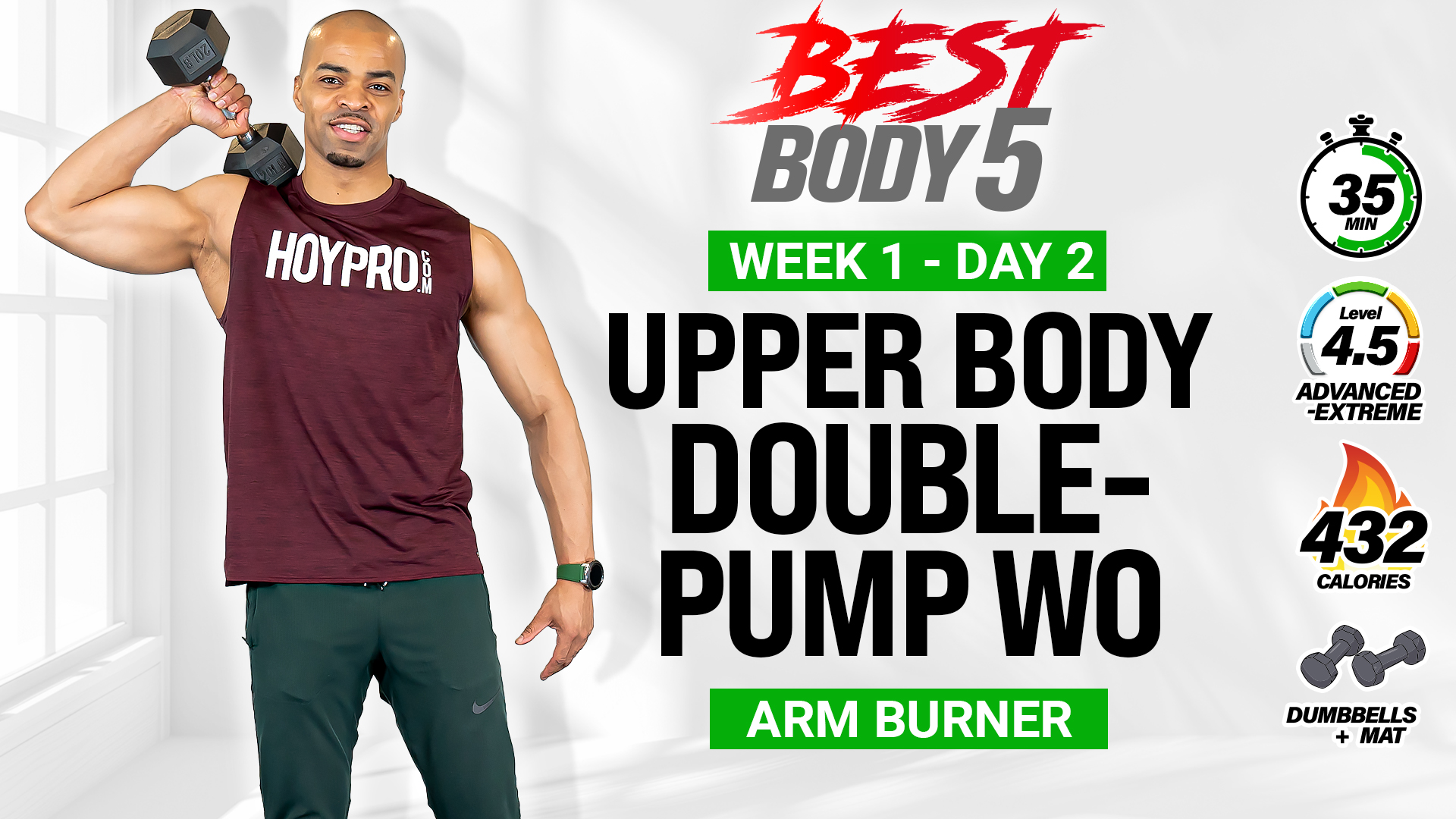 35 Minute Upper Body Double-Pump - BB5 W1: Day 2