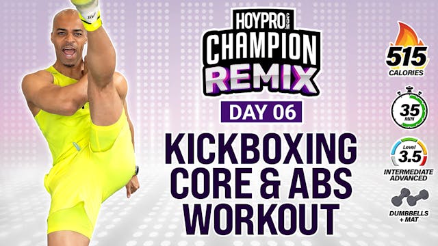 35 Minute Kickboxing Core & Abs HIIT ...