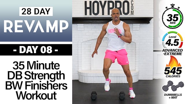 35 Minute Dumbbell Strength Bodyweigh...