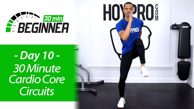 30 Minute Beginners Cardio Core Circuits + Abs Workout - Beginners 30 #10