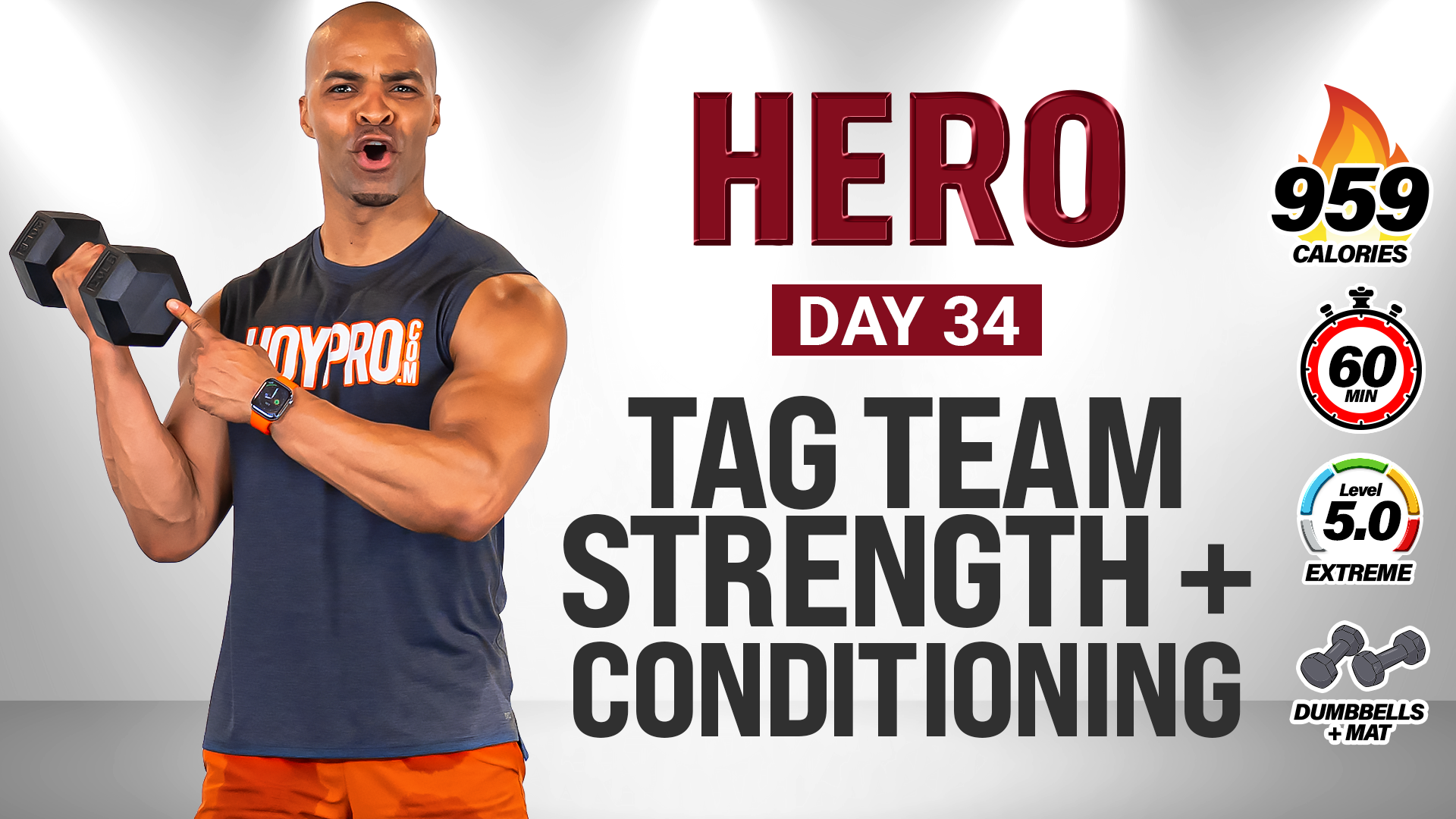 60 Minute Tag Team Strength & Conditioning Workout - HERO #034