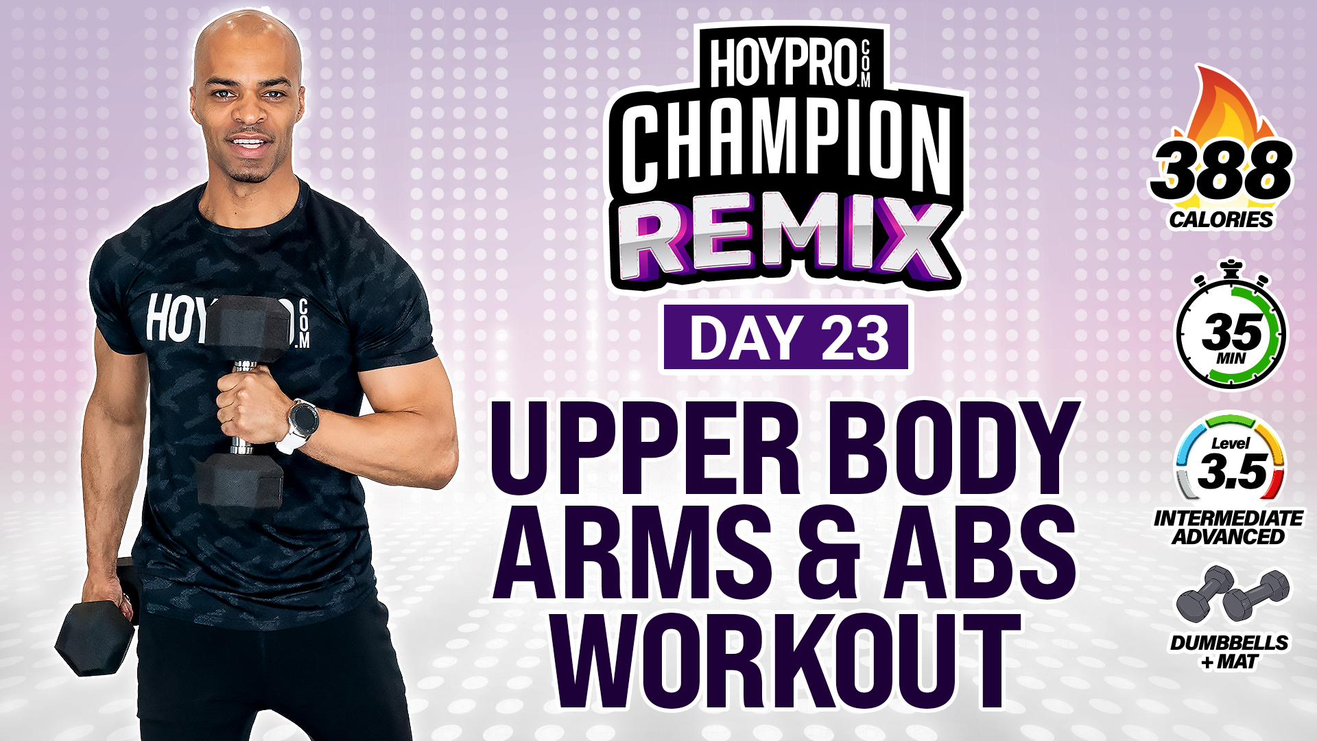 35 Upper Body Arms, Back & Abs Workout - Champion REMIX #23