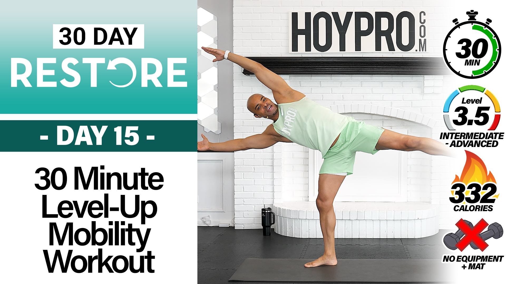 30 Minute Full Body Level-Up Mobility Workout - RESTORE #15