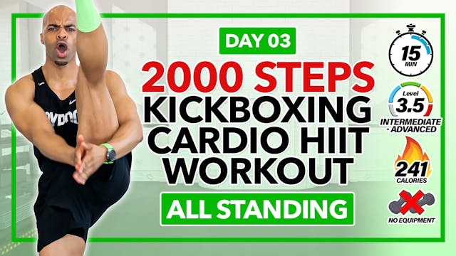 15 Minute Kickboxing & Step Cardio Wo...