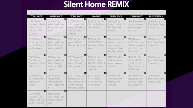 Silent Home REMIX - 30 Day Workout Playlist.pdf