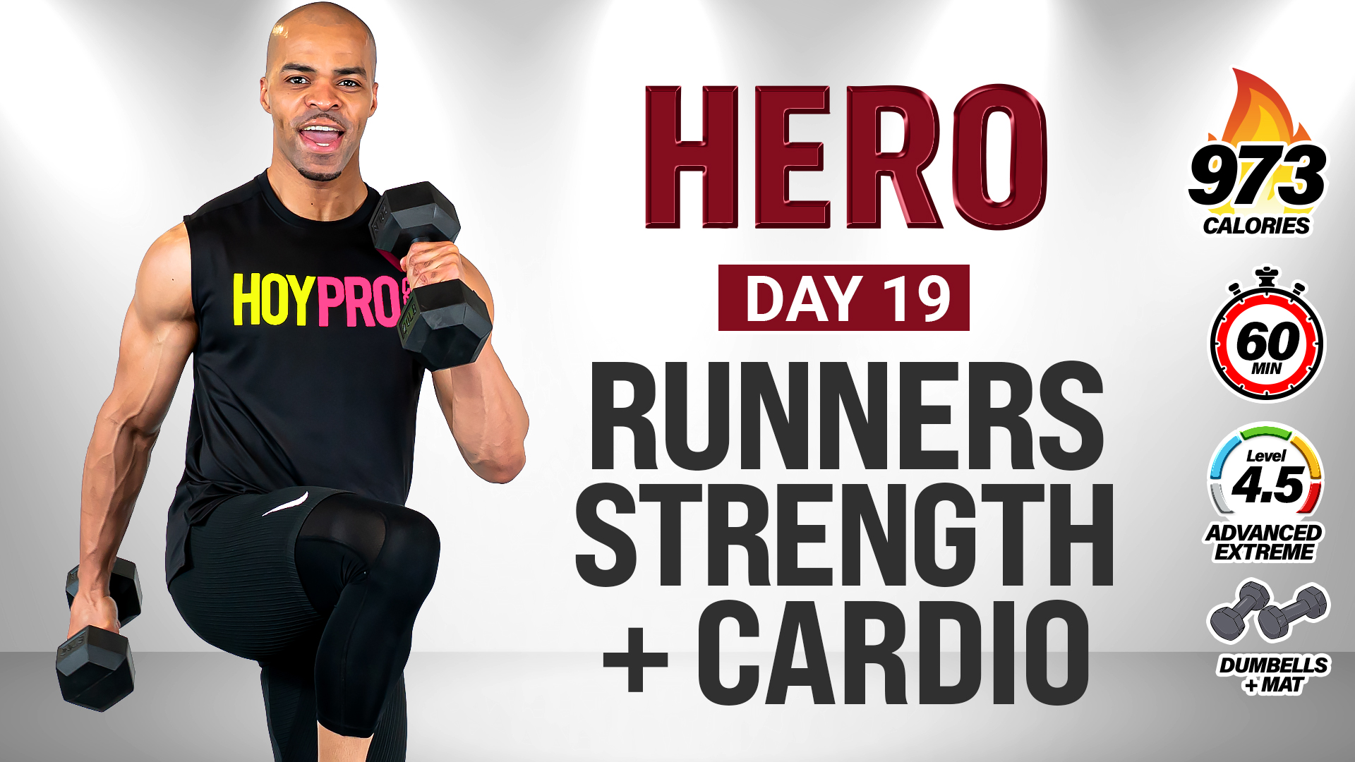 60 Minute Strength, Conditioning & Power Workout for Runners - HERO #019