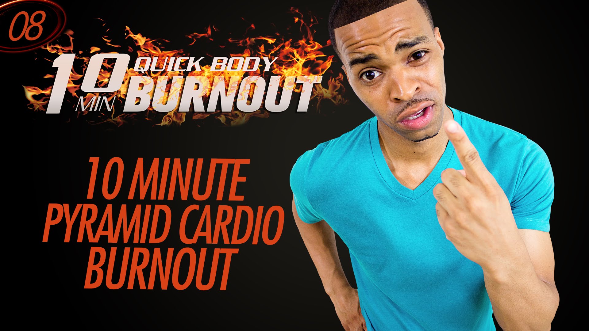 008 - 10 Minute EXTREME Cardio Pyramid Non-Stop Fat Burning HIIT Workout