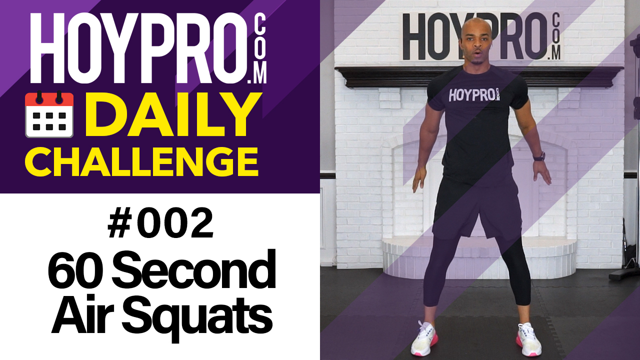 60 Second Air Squats - Daily Challenge #002
