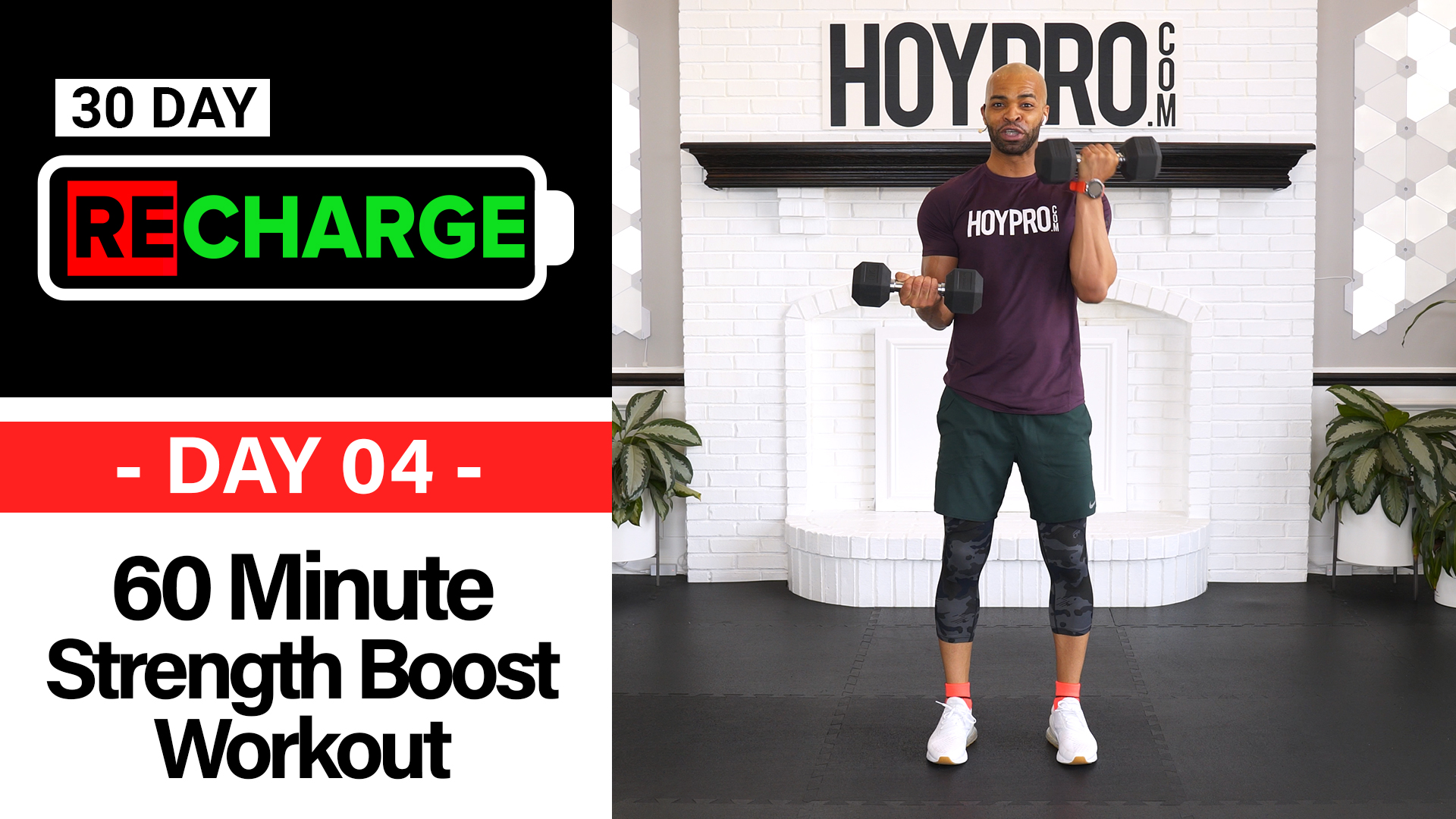60 Minute Full Body Strength Boost Workout - Recharge #04