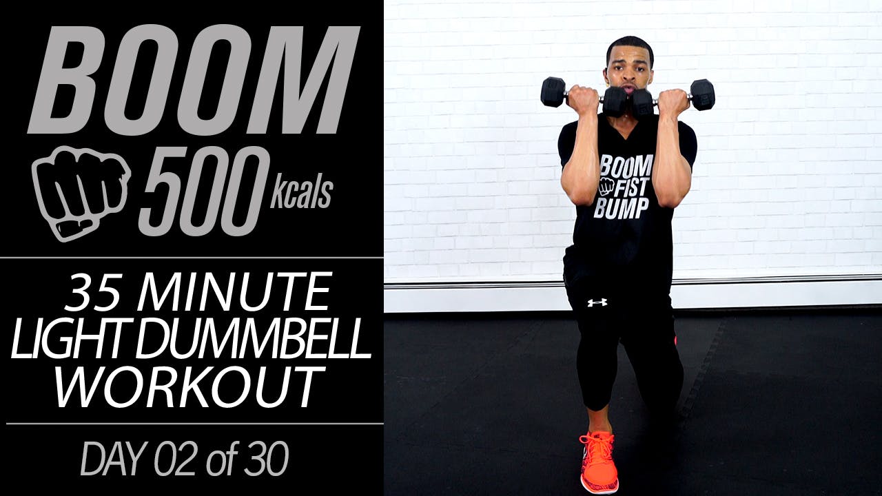 BOOM 02 35 Minute Light Dumbbell Workout BOOM 500 30 Day 500
