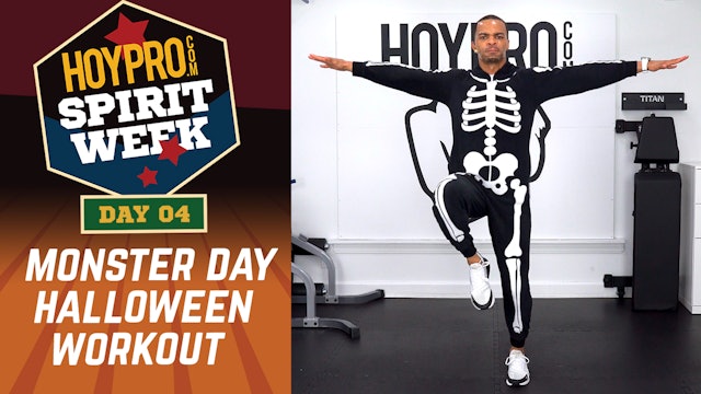 Day 04 - Monster Day - 30 Minute Halloween Themed Workout - Spirit Week #01