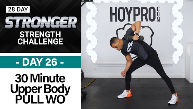 30 Minute EMOM Biceps, Back & Shoulders Workout - STRONGER #26