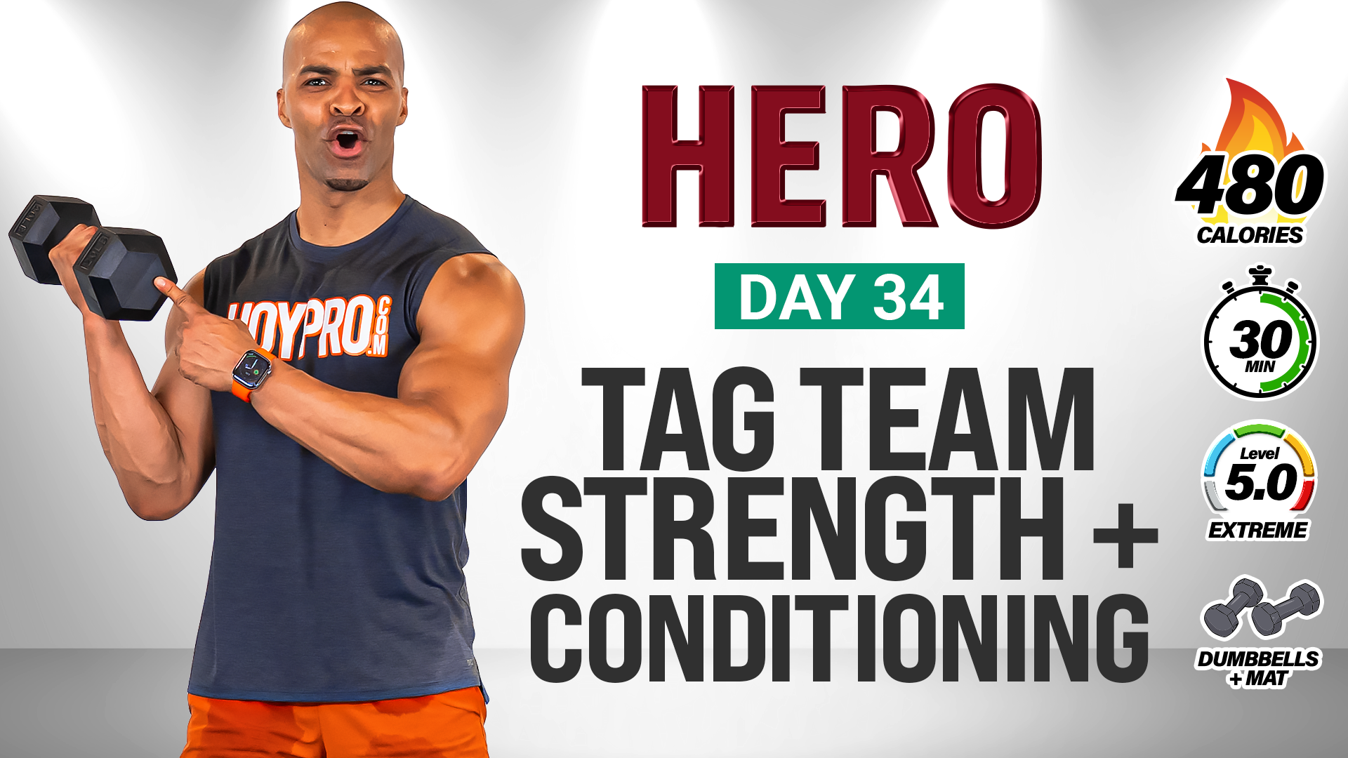 30 Minute Tag Team Strength & Conditioning Workout - HERO #034