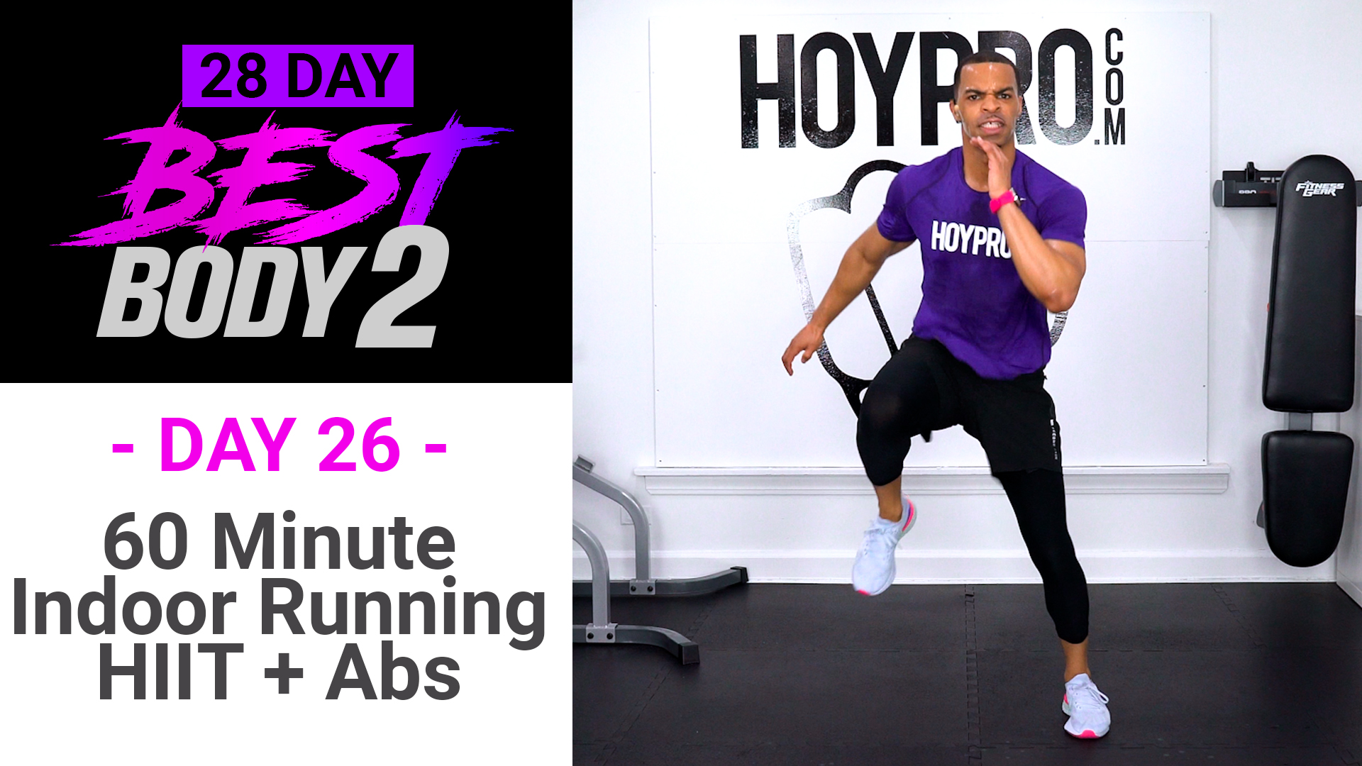 60 Minute Indoor Running + Abs - Best Body 2 #26
