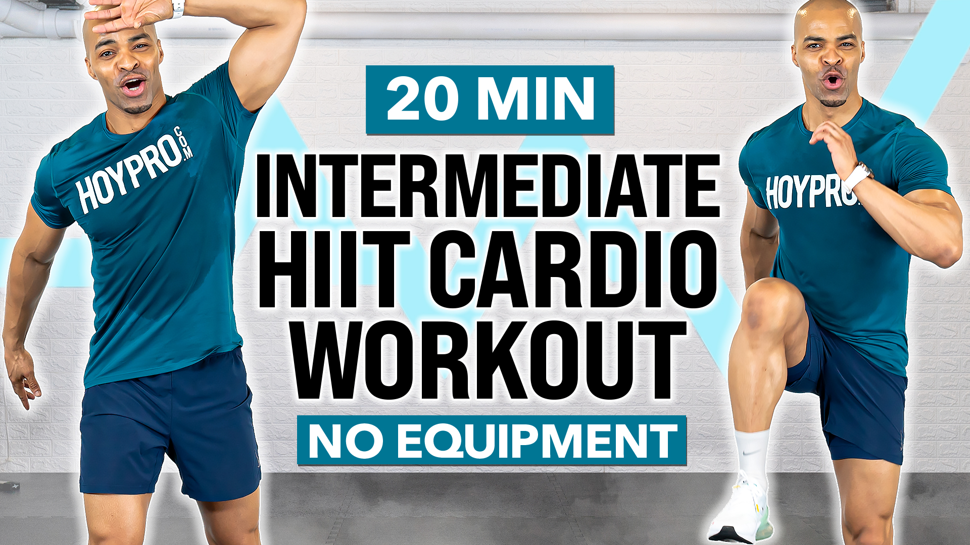 20 Minute Intermediate Fat Burning HIIT Workout (No Equipment)