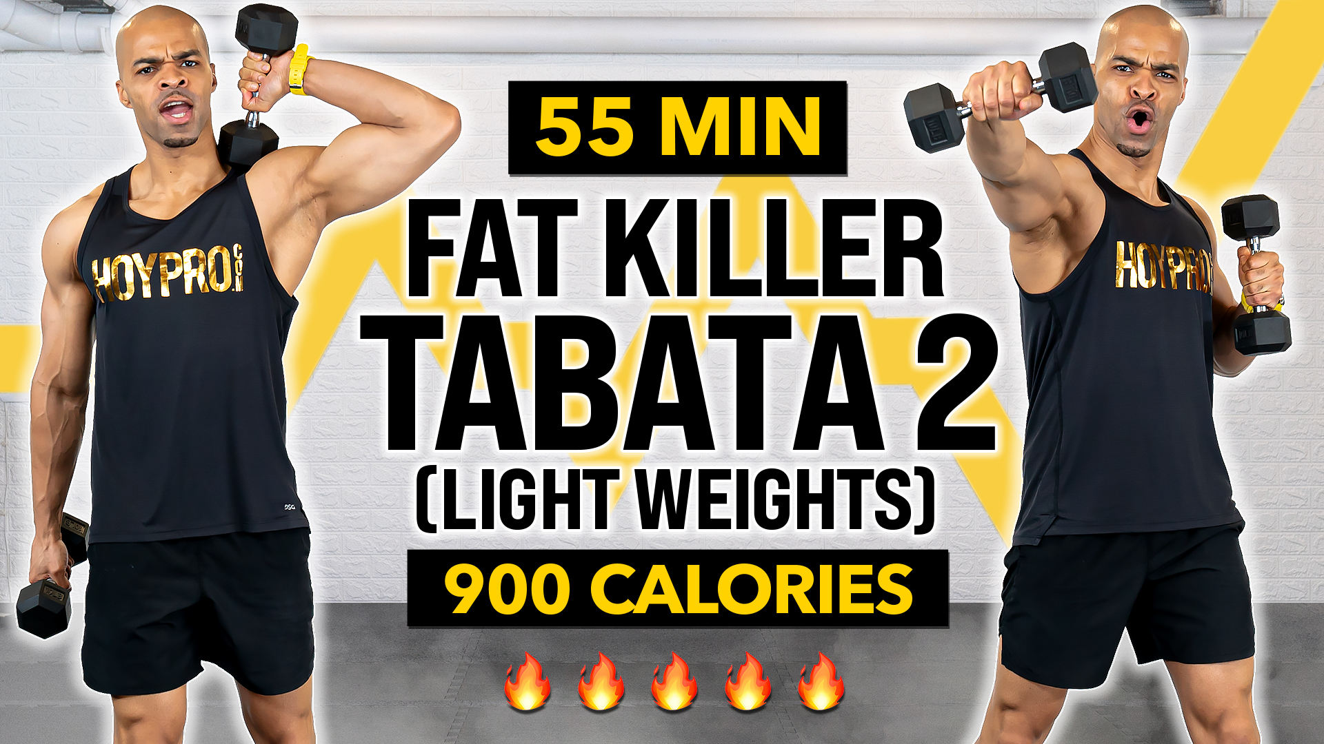 55 Minute Light Weight Tabata Fat Killer Workout 2 (All Standing)