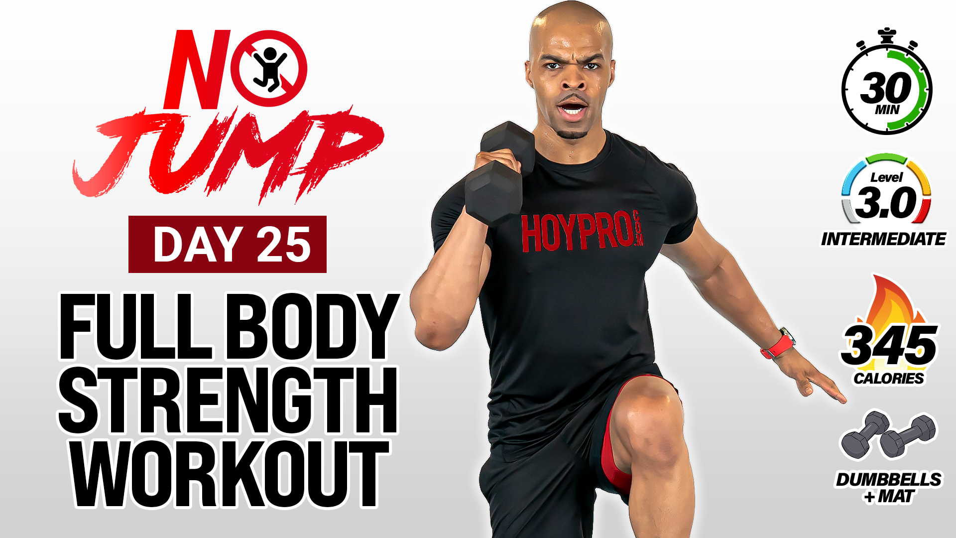 30 Minute Intermediate Full Body Strength Workout - NO JUMP #25