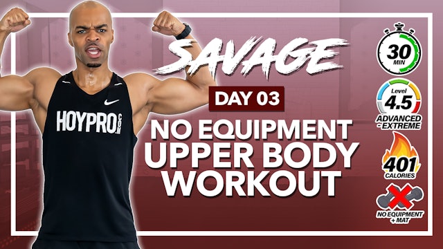 30 Minute BRUTAL Bodyweight  Arm Workout - SAVAGE #03