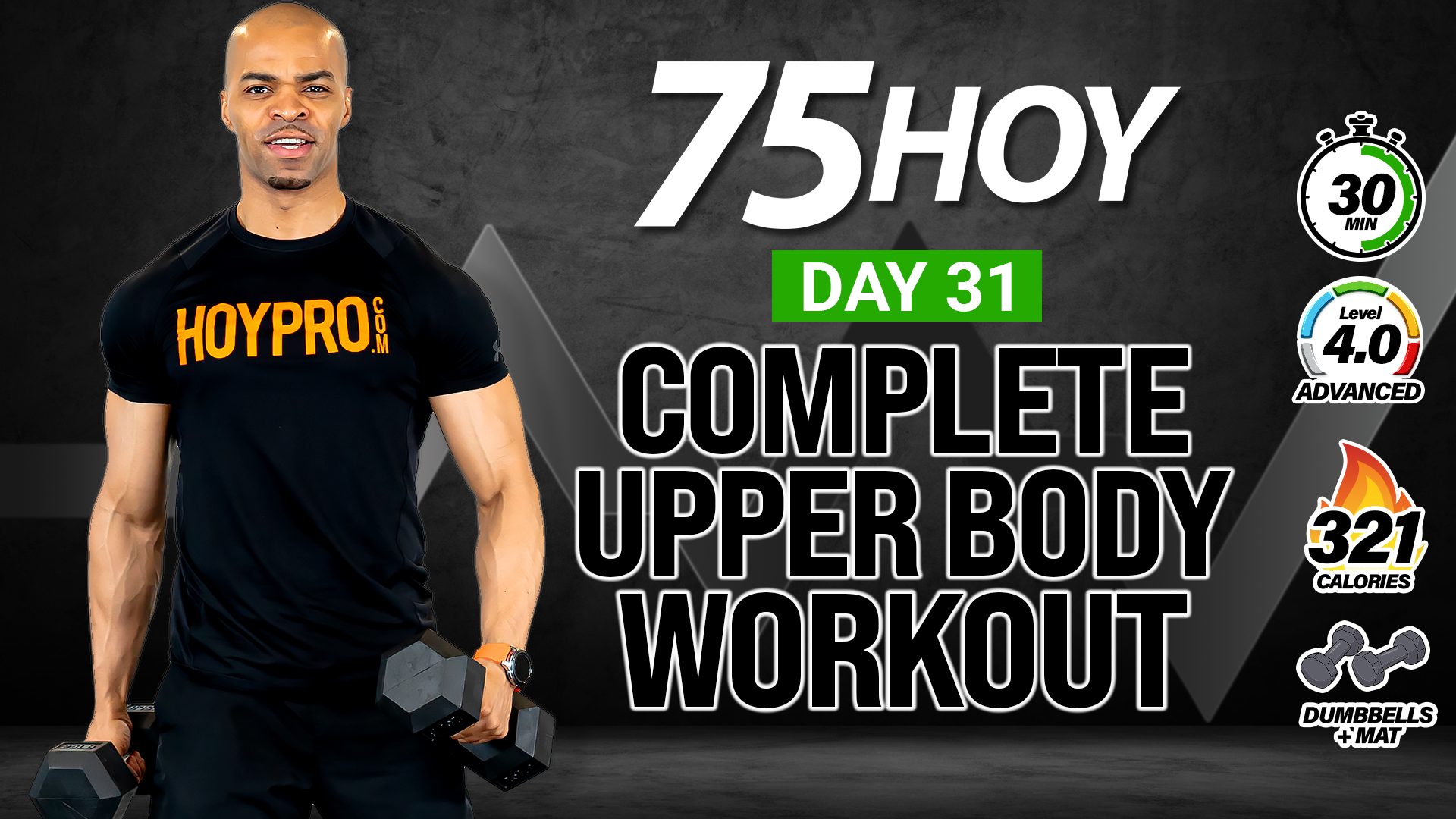 30 Minute Complete Upper Body Strength Workout - 75 HOY #31