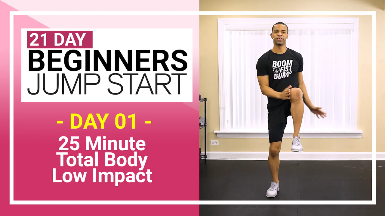 Day 01 - 25 Minute Total Body Low Impact for Beginners - 21 Day ...