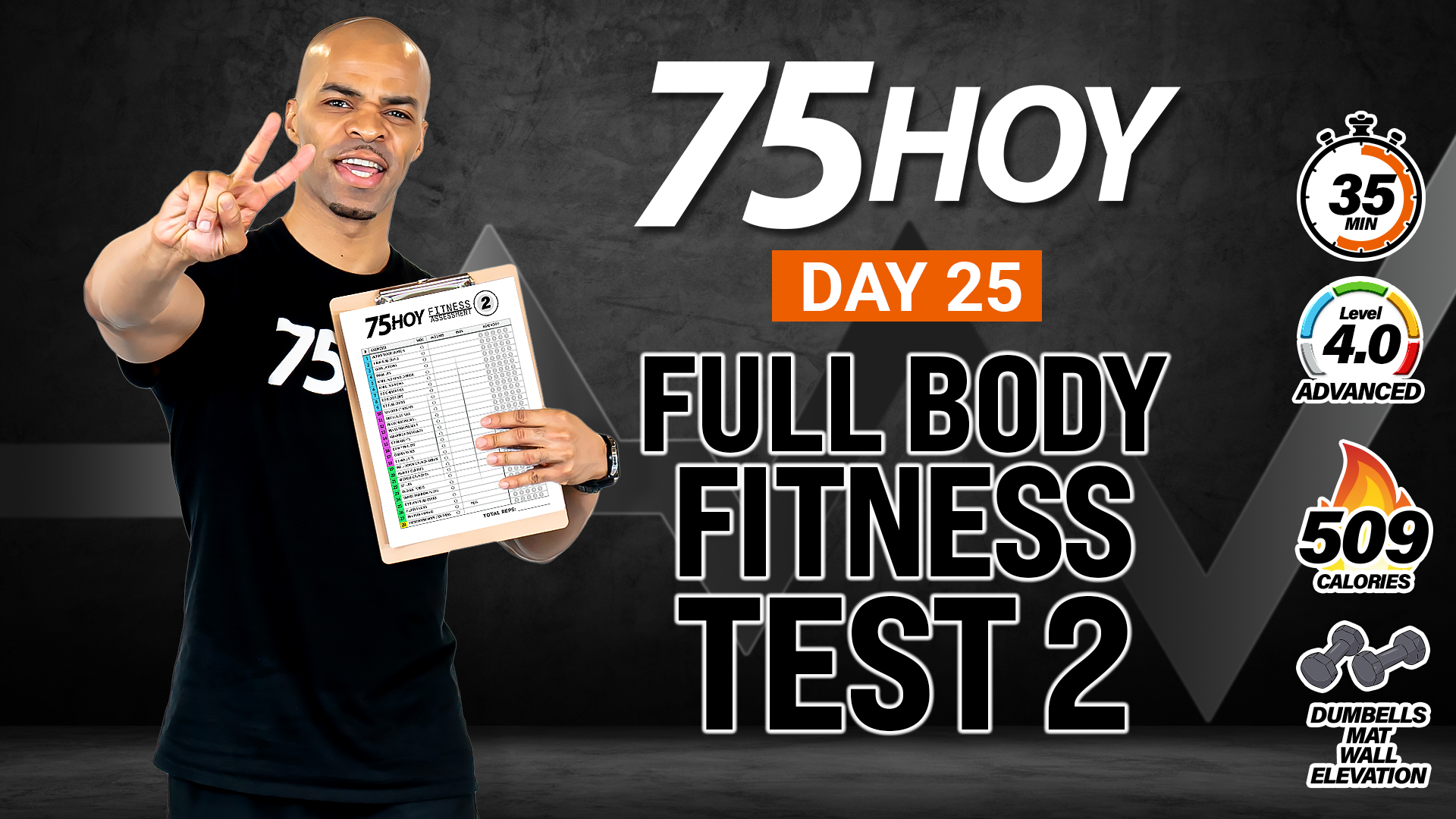 35 Minute Full Body Fitness Test 2 - 75HOY #25