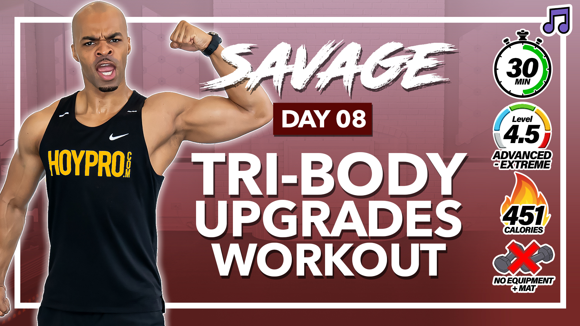 30 Minute Triple Body Upgrades - No Equipment Body SCORCHER - SAVAGE #08 (Music)
