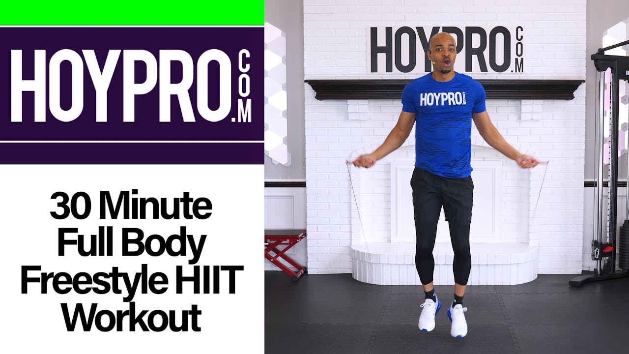 30 Min Full Body Freestyle HIIT (Kettlebell, Dumbbell, Jump Rope & Pull