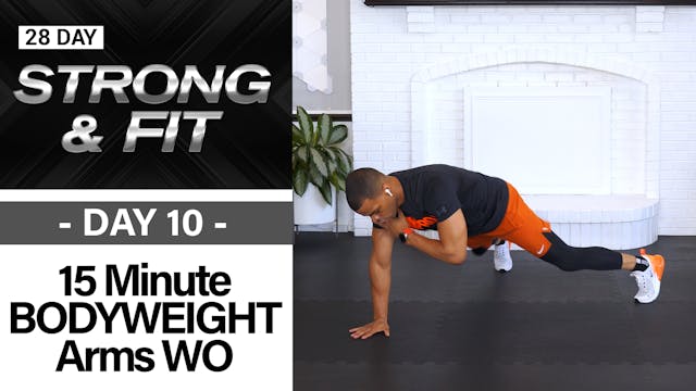 15 Min No Equipment Upper Body Workou...